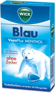 Candy, Candy Wick Blau VapoPlus Menthol ohne Zucker, WICK Blau VapoPlus Menthol ohne Zucker