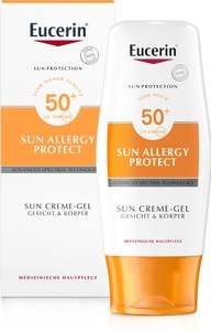 Beiersdorf AG Eucerin, Beiersdorf AG Eucerin Eucerin® Sun Allergy Protect Sun Creme-Gel LSF 50, Eucerin® Sun Allergy Protect Gel-Creme LSF 50+ ? Sonnenschutz für Hauttypen, die zu Sonnenallergien neigen
