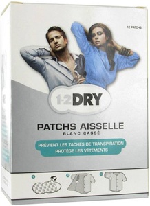 1-2DRY, 1-2DRY 1-2 DRY Achselpatchs Weiß Gr. L, 1-2 DRY Achselpatchs Weiß Gr. L
