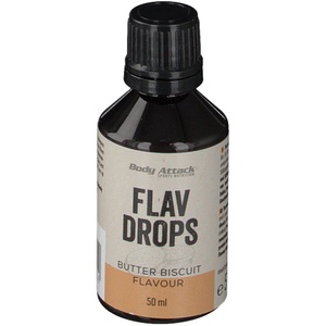 Body Attack, Body Attack Sports Nutrition GmbH & Co. KG Body Attack Flav Drops Butter Biscuit, Flav Drops - 50ml - Butter Biscuit