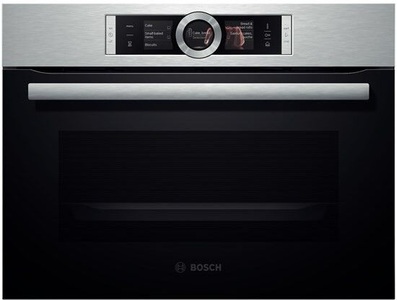 Bosch, Bosch CSG656BS1 Kombi-Backofen, Bosch Kompaktdampfbackofen CSG656BS1, 60 cm, Edelstahl, DishAssist, ecoClean Plus, SoftClose, A+