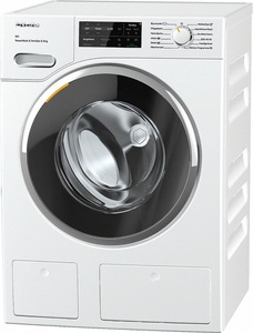 MIELE, Miele Waschmaschine WWI 800-60 CH WhiteEdition links, 9 kg Schontrommel, CapDosing, TwinDos, SoftSteam - Blendenausführung 5° geneigt, A+++, Miele WWI 800-60 CH Waschmaschine links