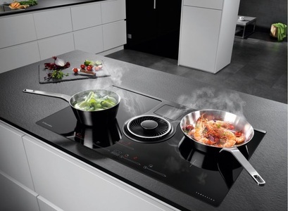 Electrolux, Electrolux DMGL8360SW ComboHob Kochfeld mit integriertem Dunstabzug, 