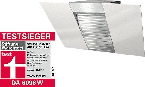 MIELE, Miele DA 6096 W BW White Wing Dunstabzugshaube Brillantweiss, Miele Dunstabzugshaube DA 6096 W BW White Wing