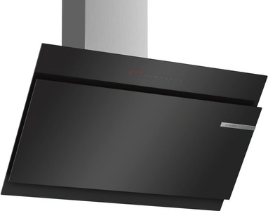 Bosch, Bosch Dwk98Jq60 - (Schwarz), Bosch Serie 6, Wandhaube, 90 cm, Klarglas schwarz bedruckt, DWK98JQ60