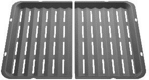 Bosch, Bosch Hez625071 Grillschale (Anthrazit), Bosch zweiteiliger Grilleinsatz, 18 x 363 x 218 mm, HEZ625071