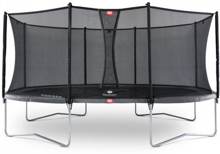 Berg, Berg Gartentrampolin Grand Favorit inkl. Sicherheitsnetz Comfort Grau, Berg Gartentrampolin Grand Favorit inkl. Sicherheitsnetz Comfort Grau