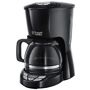 RUSSELL HOBBS, Russell Hobbs Textures Plus - Kaffeemaschine (Schwarz), Russell Hobbs Textures Plus 22620-56 Glas-Kaffeemaschine schwarz