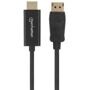 Manhattan, Manhattan 152679 - 1080p DisplayPort auf HDMI-Kabel - 1.8m, Manhattan DisplayPort / HDMI Adapterkabel DisplayPort Stecker, HDMI-A Stecker 1.80 m Schwarz 152679 DisplayPort-Kabel