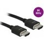 Delock, DeLock 85293 - High Speed HDMI Kabel 48 Gbps 8K 60 Hz - 1m, Ultra High Speed HDMI-Kabel 48 Gbps 8K 60Hz