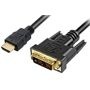 Sharkoon, SHA HDMI -> DVI-D (18+1) 1,0m, Kabel, Adapterkabel HDMI > DVI-D (18+1)