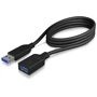 Icy, Icy Box IB-CB016-U3 - USB 3.0 Kabel-Verlängerung Type-A Stecker zu Type-A Buchse - 1m, 