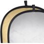 Walimex, walimex 2in1 Falthintergrund silber/gold - 145x200cm, 