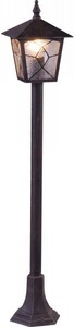 Globo, GLOBO ATLANTA Außenleuchte Aluminium schwarz, Kunststoff satiniert, IP44, LxBxH:185x18, Aussenleuchte Atlanta satiniert 19x19x97
