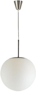 Globo, GLOBO BALLA Hängeleuchte nickel matt, Glas opal satiniert, D:300, H:1800, exkl. 1xE27, Hängeleuchte Balla in Nickelfarben max. 60 Watt