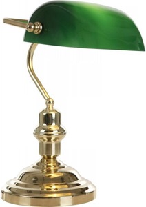 Globo, GLOBO ANTIQUE Tischleuchte messing, Glas grün, Schalter, LxBxH:250x190x360, exkl. 1xE2, Tischleuchte Antique