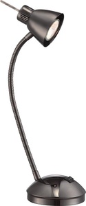 Globo, GLOBO NUOVA Tischleuchte schwarz, inkl. 10706, Schalter, BxH:250x440, inkl. 1xGU10 LED, Tischleuchte Nuova