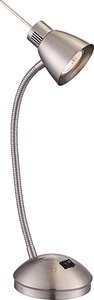Globo, GLOBO NUOVA Tischleuchte nickel matt, inkl. 10706 LED LM, Schalter, LxH:250x440, inkl., Tischleuchte Nuova