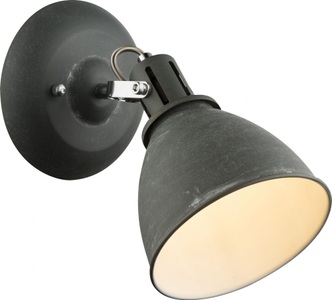 Globo, GLOBO JONAS Strahler Metall grau silberfarben, Schirm innen weiß, BxH:150x220, AL:180,, 