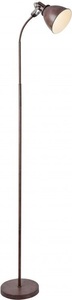 Globo, GLOBO GIORGIO Stehleuchte Metall rostfarben, Schirm innen weiß, Kabel 1,8 m, Flexo, Sc, Stehleuchte Giorgio