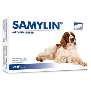 Samylin, Samylin Liver Support Supplements Medium Breed 30 Tablets, Samylin Liver Support Supplements Medium Breed 30 Tablets