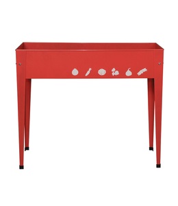 undefined, Hochbeet für Balkon & Terrasse ´Rot´ 100x40x84 cm (1 Stück), Herstera Garden Hochbeet