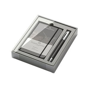 Faber-Castell, Faber-Castell Kugelschreiber AMBITION Edelharz, Geschenkset schwarz, Faber-Castell Kugelschreiber »Ambiti«
