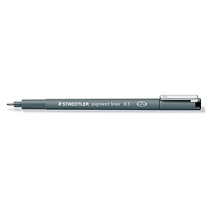 Staedtler, STAEDTLER Pigment Liner 0,5mm 30805-9 schwarz, Staedtler Pigment Liner, 0,5mm, schwarz, 308 05-9