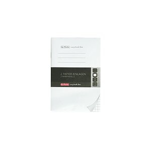 Herlitz, Herlitz Notizbuch A6 kariert Papier weiß, HERLITZ my.book flex Refill A6 2x40 B. 50034154 kariert