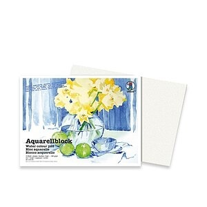 Ursus, URSUS Aquarellpapier 12x17cm 9300000 200g, weiss 10 Blatt