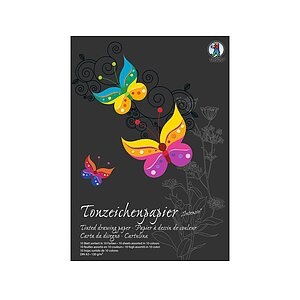 Ursus, URSUS Tonzeichenpapier-Block A3 2154099SE 130g. intensiv 10 Blatt