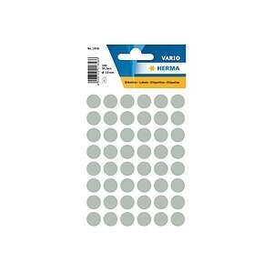 undefined, HERMA 1858 selbstklebende Etikette, HERMA Etiketten rund 13mm 1858 grau 240 Stück