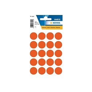 undefined, HERMA Multi-purpose labels ø 19mm red 100 pcs., HERMA Markierungspunkte 19mm 1872 rot 100 Stück