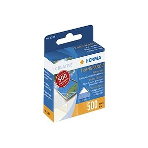 HERMA, HERMA Kleber Fotoecken Transparent, 500, HERMA Fotoecken Dispenser 1383 500 Stück