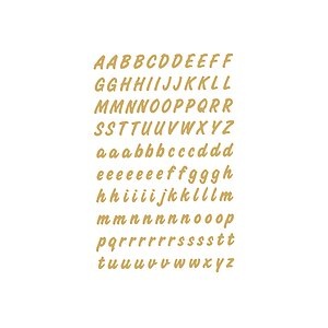 undefined, HERMA 4152 selbstklebende Etikette, HERMA Folie 8mm 4152 A-Z/a-z, gold 2 Stück