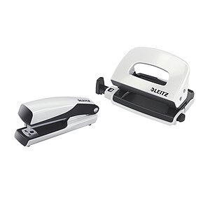 undefined, Leitz NeXXt 55612001 stapler Pearl,White, Leitz Locher/Hefter NeXXt, perlweiss, Set, 5561-20-01