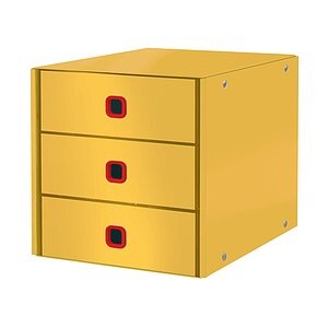 Leitz, LEITZ Schubladenset Cosy 5368-00-19 gelb 3 Schubladen, 