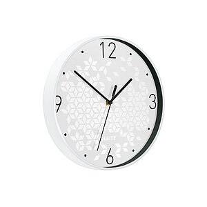 Leitz, LEITZ Wanduhr WOW 29cm 9015-00-01 weiss, Leitz Wanduhr, WOW, 29cm, weiss, 9015-00-01