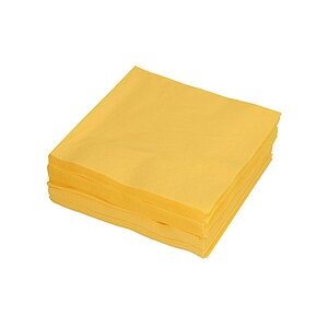 PAPSTAR, Papstar Servietten, 3-lagig, gelb, PAP86975, (50 Stück), 