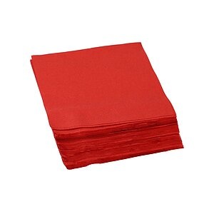 PAPSTAR, Papstar Servietten, 3-lagig, rot, PAP86971, (50 Stück), PAPSTAR Servietten PAP86971 3-lagig, rot, 50 Stk.