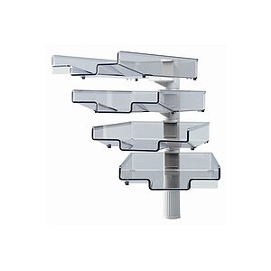 HANSA Briefkorb drehbar grau 41-5034.0 4-teilig 4-teilig