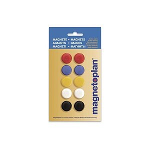 magnetoplan, Magnetoplan Haftmagnet 2.0 cm 10, MAGNETOPLAN Signalmagnete 16662 ass. D=20mm 10 Stk.