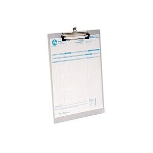 undefined, Klemmbrett, DIN A4, Aluminium, mit Aufhängeöse, Westcott Klemmbrett, Aluminium, silber, E-17001 00