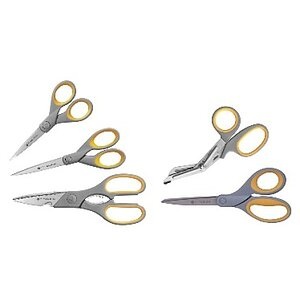 Westcott Schere Titan Nitrid, 4 Grössen, multicolor, 52431 00, (5 Stück)