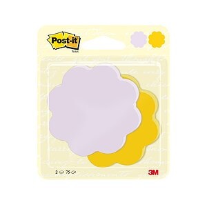 POST-IT, POST-IT Die-Cut Blumen 72.5x72.5mm BC-2075-FL-EU farbig 2x75 Blatt, 3M Post-it Die-Cut Blumen, 72.5mm x 72.5mm, farbig, BC-2075-FL-EU, (2 x 75 Blatt)