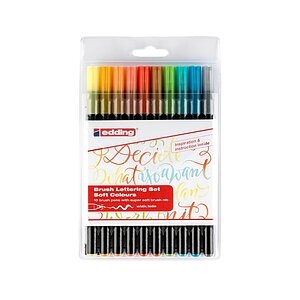 edding, Edding Filzstifte Brush Lettering 10er Set, EDDING Brushpen 1340 Soft Colours 1340 E10 10 stk.