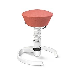 Aeris, Aeris Bürohocker Swopper, weiss/rosa, mit Gleiter, 101STWHWHCP3, AERIS Sitzhocker Swopper 101STWHWHCP3 rosa/weiss, mit Gleiter