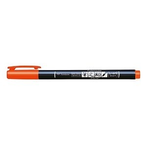 Tombow, TOMBOW Kalligraphie Stift Hard WS-BH28 Fudenosuke, orange