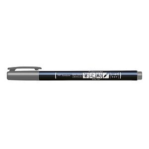 Tombow, TOMBOW Kalligraphie Stift Hard WS-BH49 Fudenosuke, grau