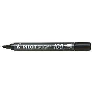 Pilot, PILOT Permanent Marker 100 1mm SCA-100-B Rundspitze schwarz